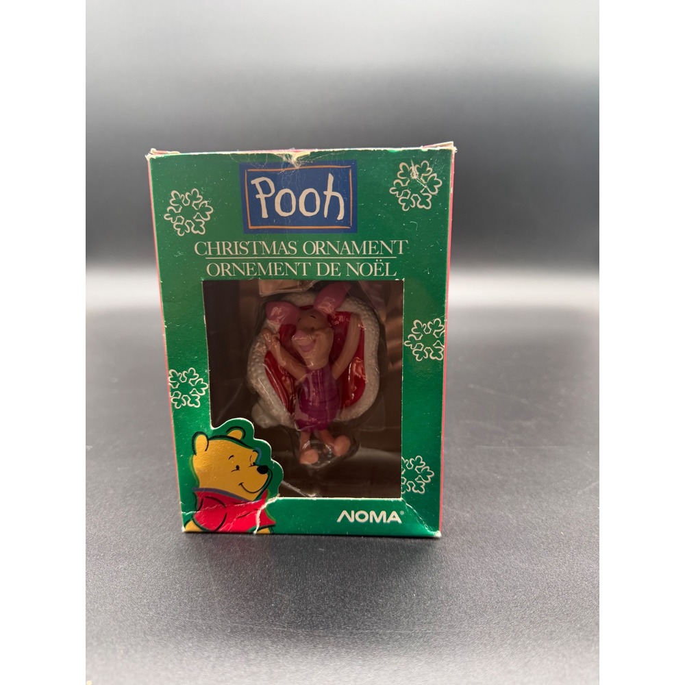 Disney NOMA Winnie the Pooh Piglet Christmas Ornament Vintage Holiday Decor